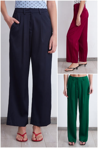Pantalón Satinado Verde
