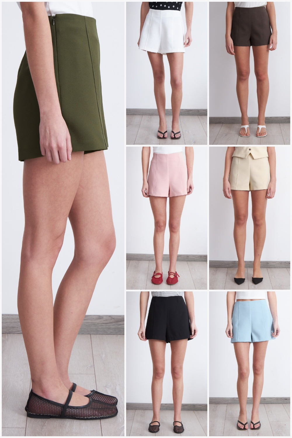 Short Básico Tiro Alto Negro