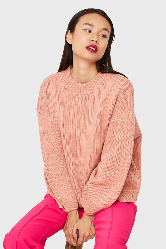 Sweater Básico Holgado Damasco