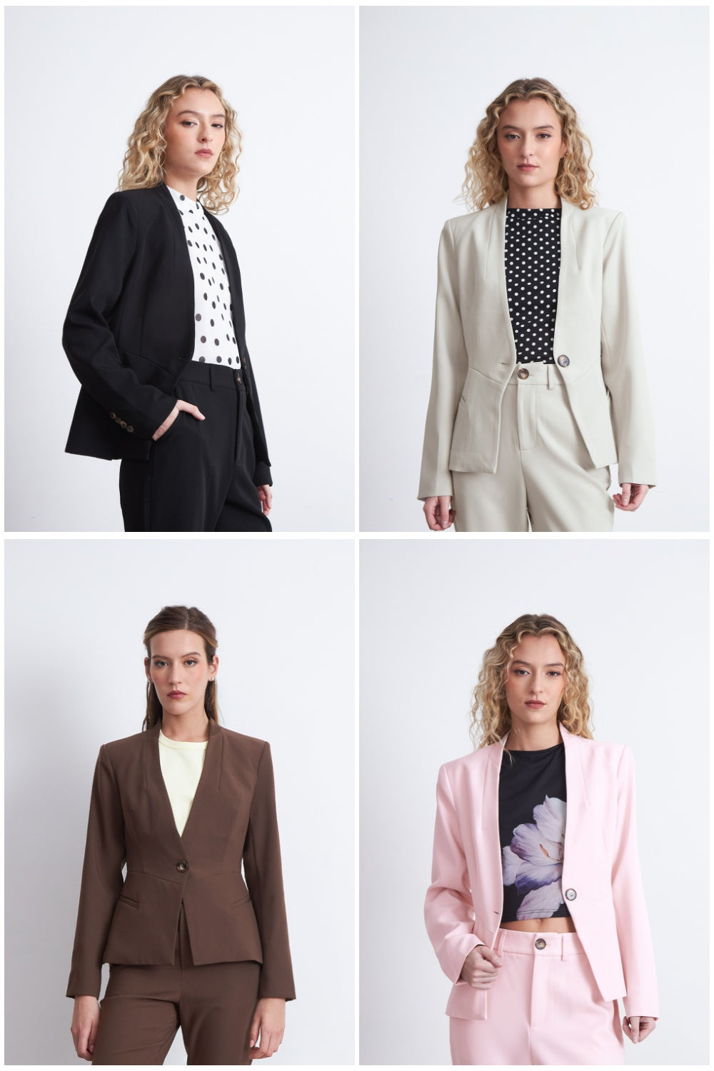 Blazer Básico Sastrero Blanco