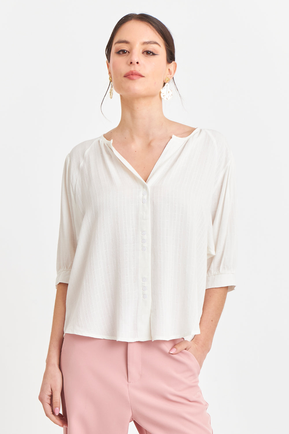 Blusa Holgada Blanco