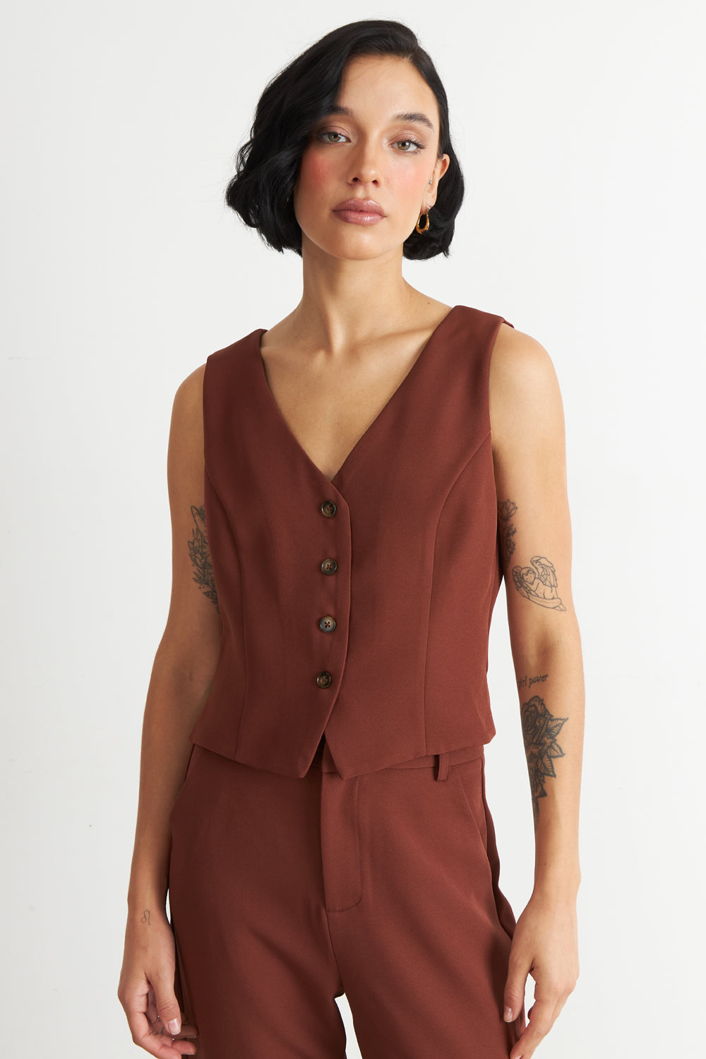 Gilet 4 Botones Óxido