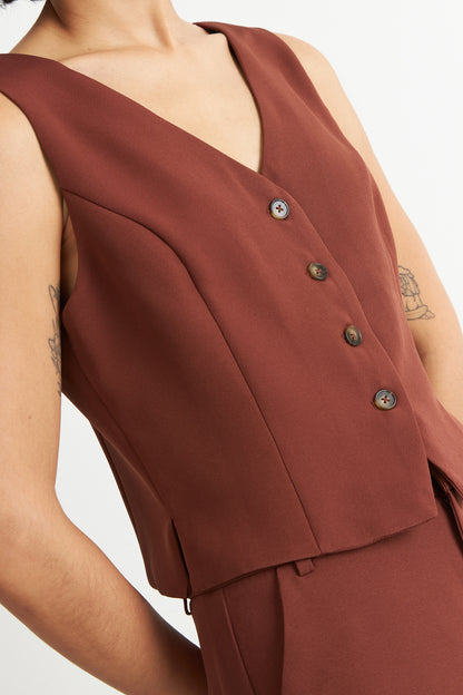 Gilet 4 Botones Óxido