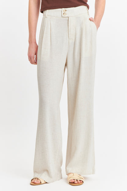 Pantalón Dos Botones Blanco Invierno