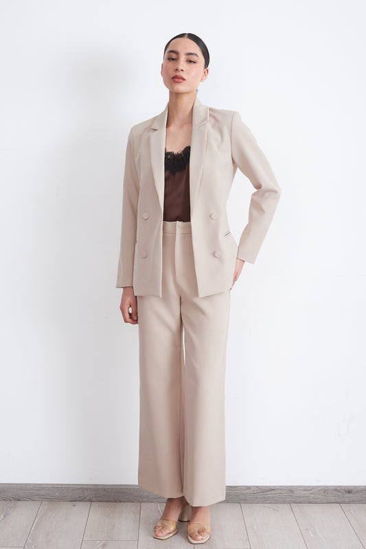 Blazer Básico de Tope Beige