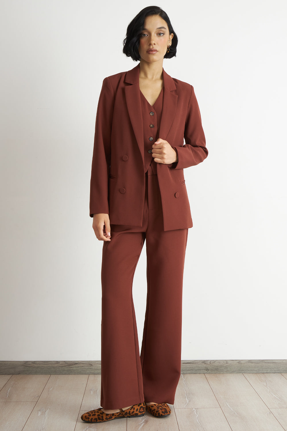 Blazer Básico de Tope Óxido