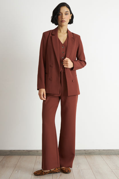 Blazer Básico de Tope Óxido