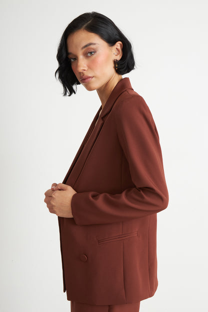 Blazer Básico de Tope Óxido