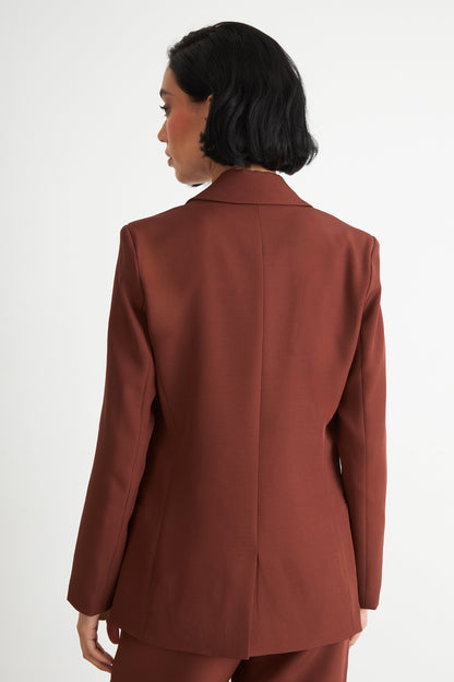 Blazer Básico de Tope Óxido