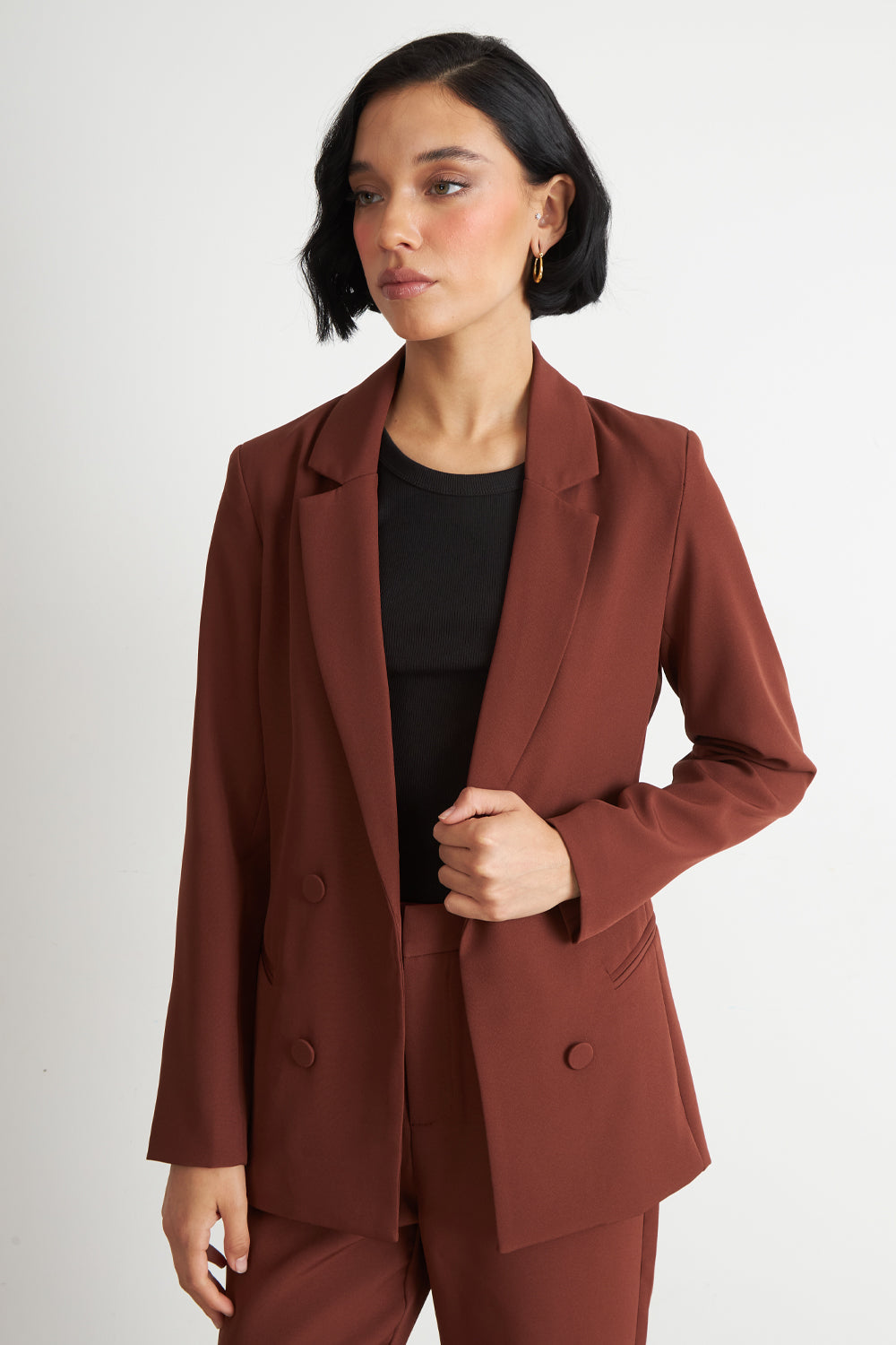 Blazer Básico de Tope Óxido