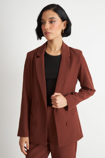 Blazer Básico de Tope Óxido