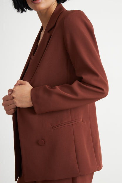 Blazer Básico de Tope Óxido