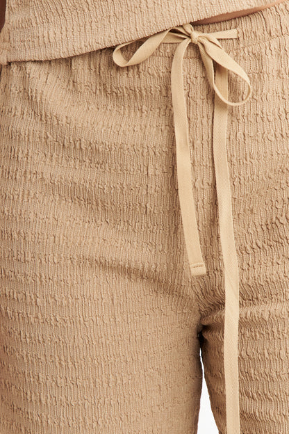 Pantalón Tipo Crepé Ajustable Khaki