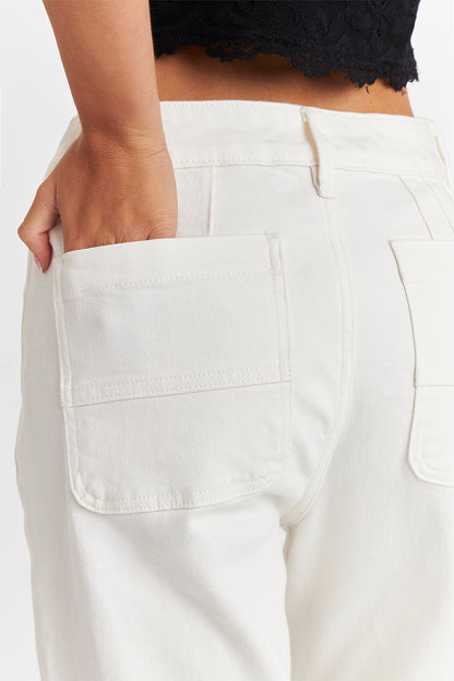 Jeans Wide Leg Blancos