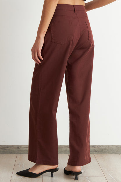 Jeans Corte Recto Café