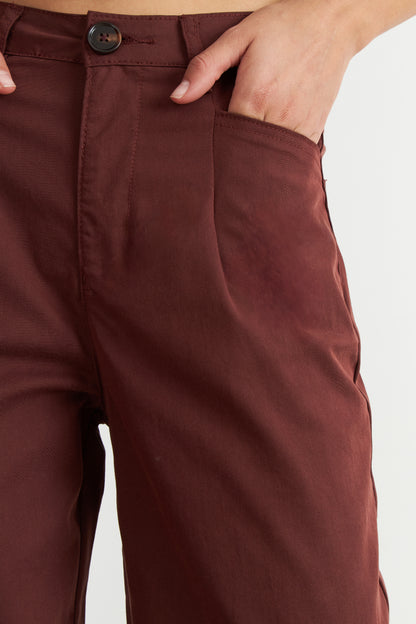 Jeans Corte Recto Café