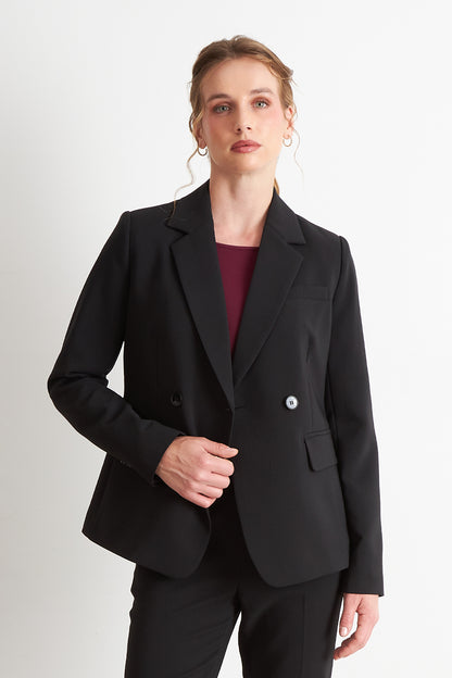 Blazer Sastrero Dos Botones Negro