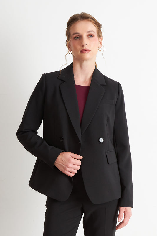 Blazer Sastrero Dos Botones Negro