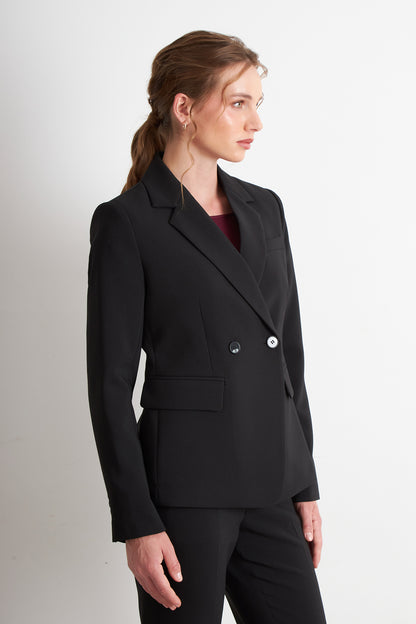 Blazer Sastrero Dos Botones Negro