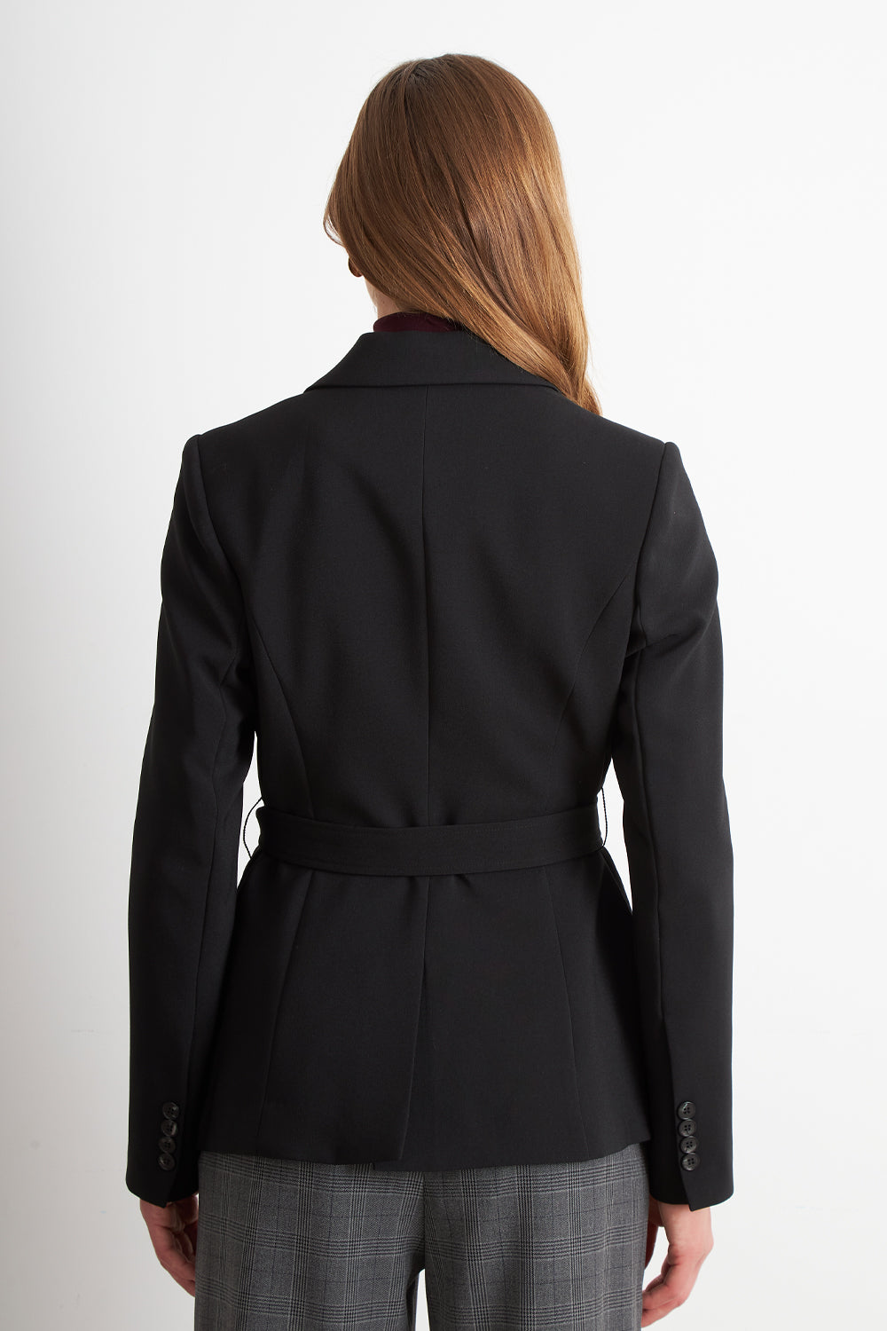 Blazer Cinturón Negro