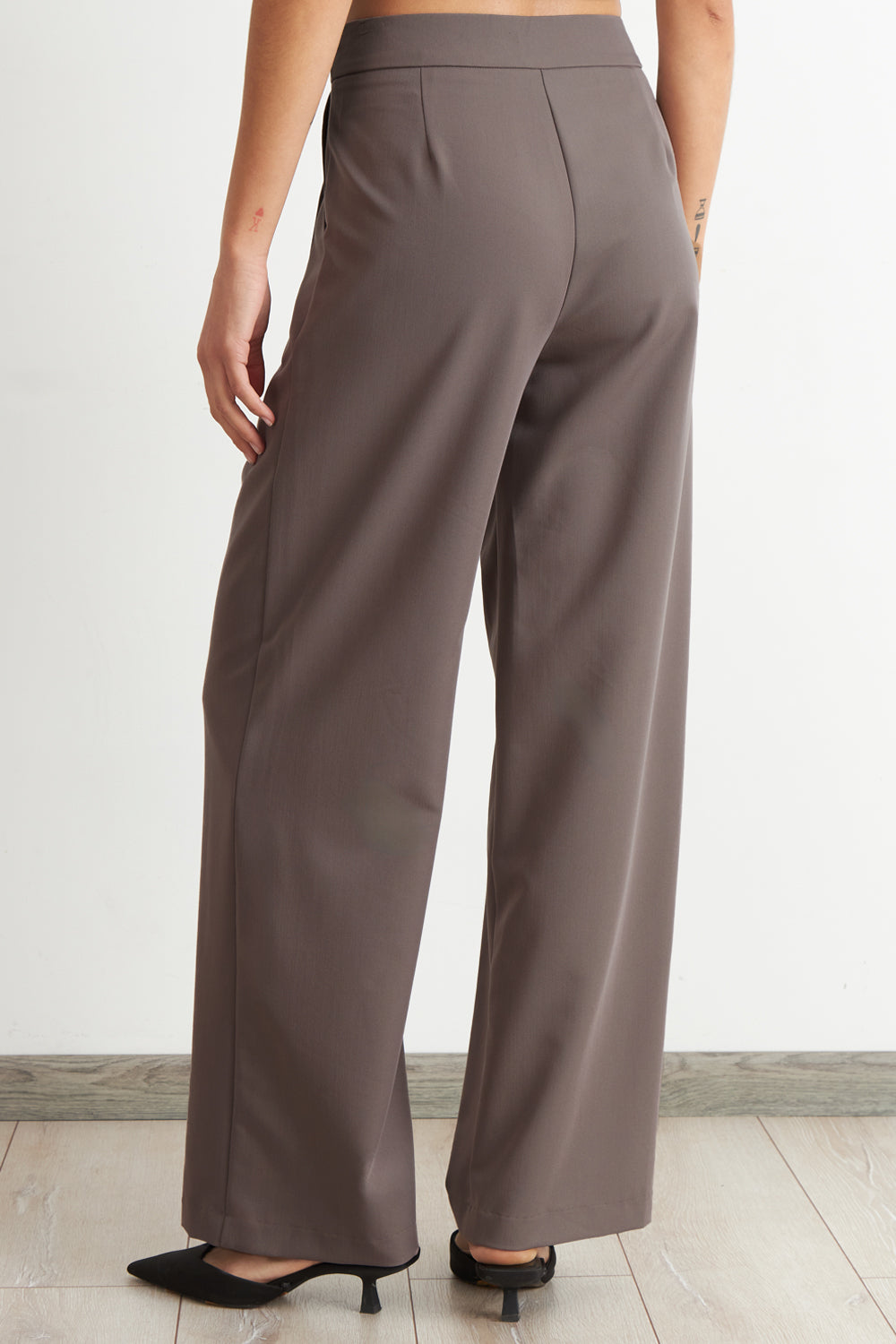 Pantalón Vestir Recto Mocca