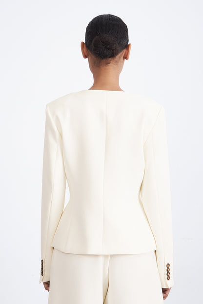 Blazer Peplum Botones