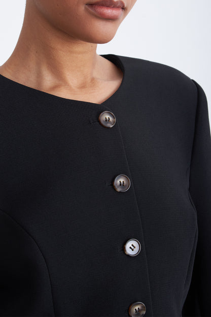 Blazer Peplum Botones