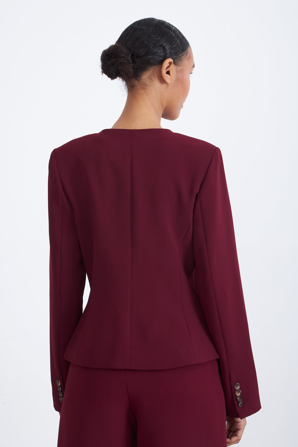 Blazer Peplum Botones