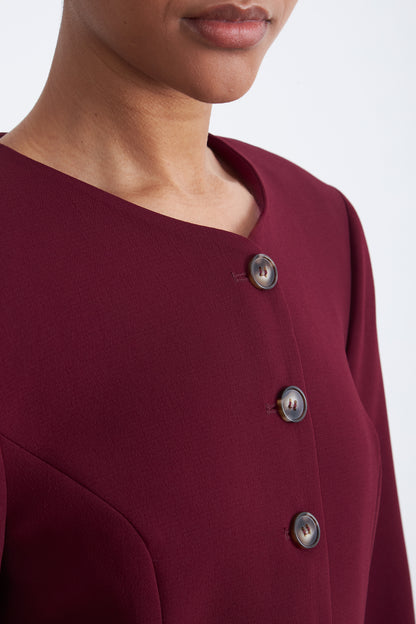 Blazer Peplum Botones
