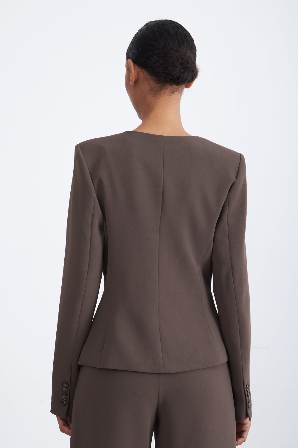 Blazer Peplum Botones