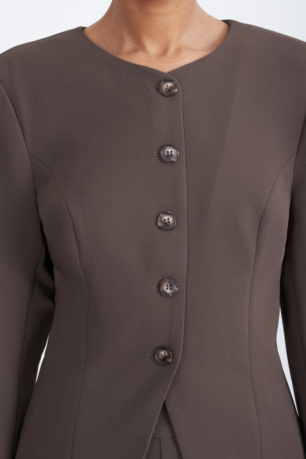 Blazer Peplum Botones