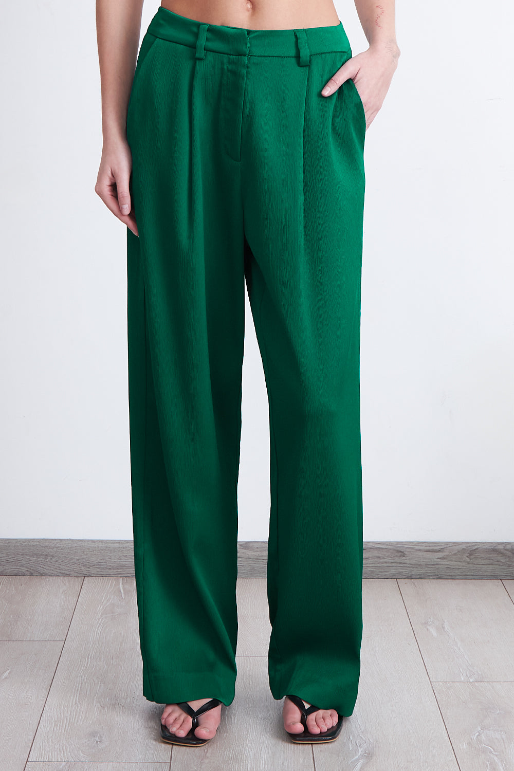 Pantalón Satinado Verde