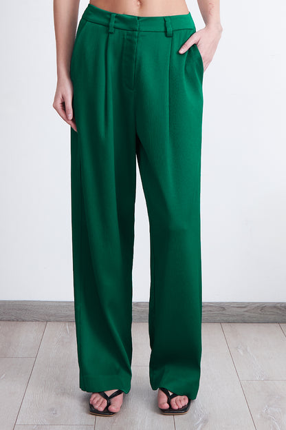 Pantalón Satinado Verde