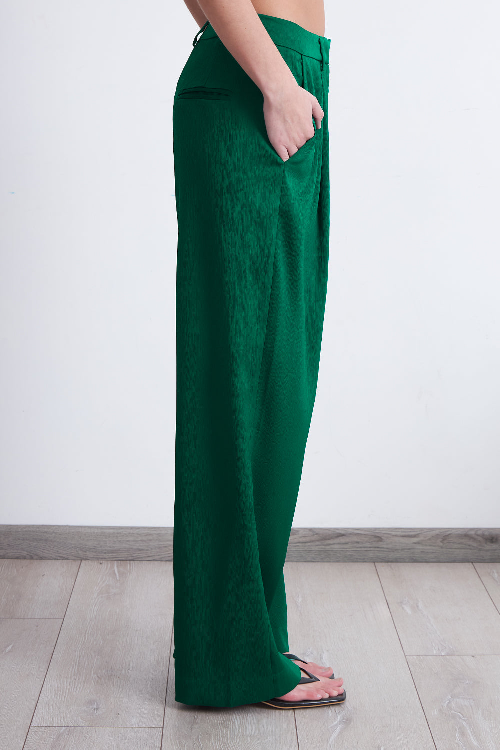 Pantalón Satinado Verde
