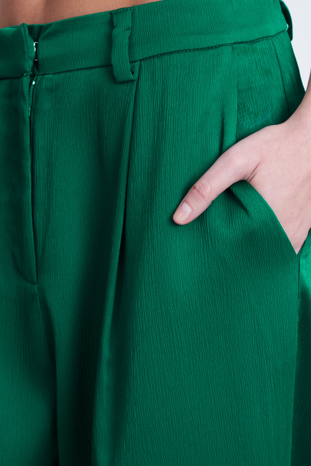 Pantalón Satinado Verde