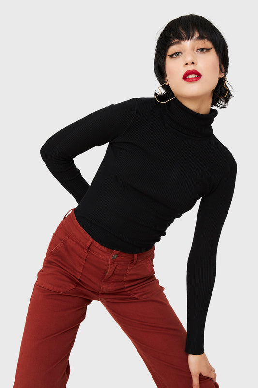 Beatle Acanalado Negro