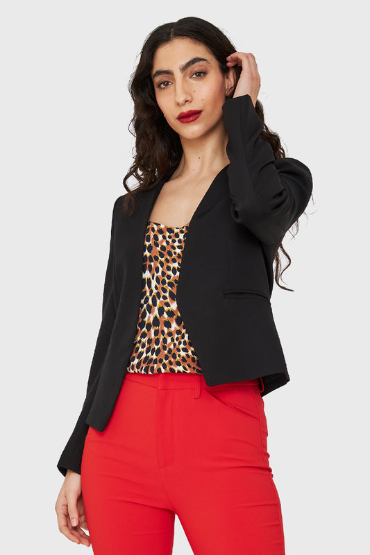 Blazer Entallado Clásico Negro
