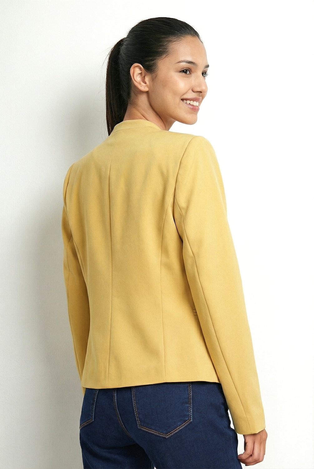 Blazer Entallado Clásico Amarillo