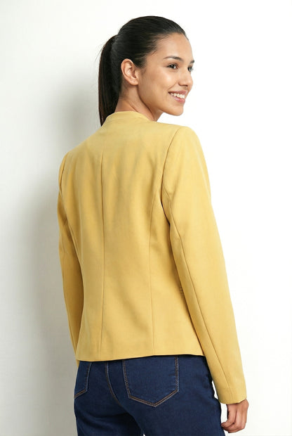 Blazer Entallado Clásico Amarillo