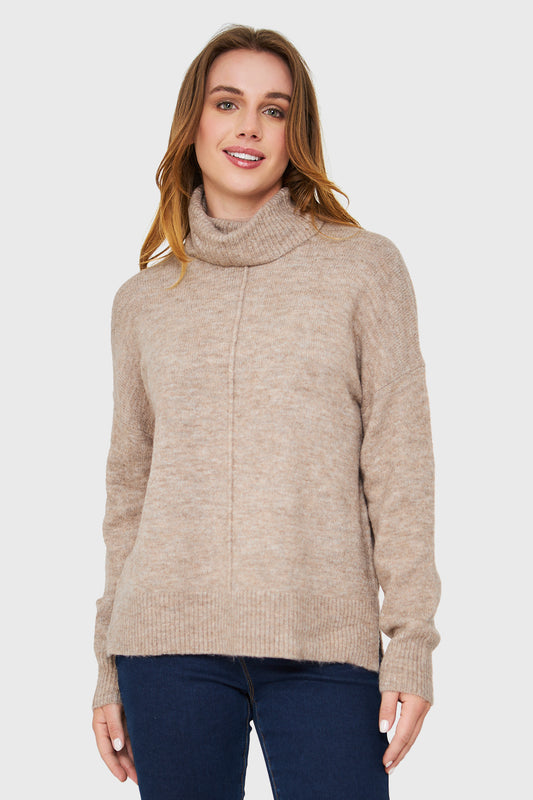 Sweater Beatle Costura Khaki