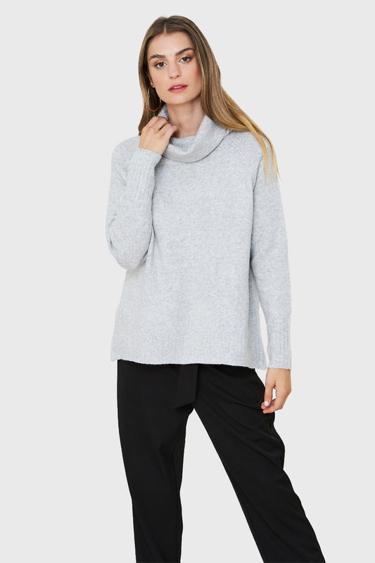 Sweater Manga Ranglan Gris