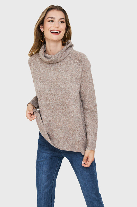 Sweater Manga Ranglan Taupe
