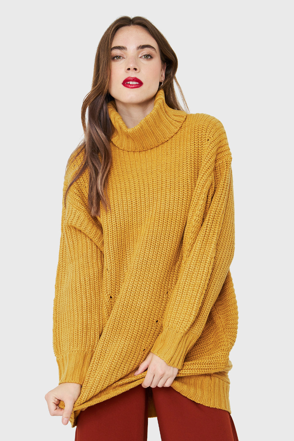 Maxi Sweater Mostaza