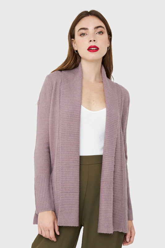 Cárdigan Básico Lila