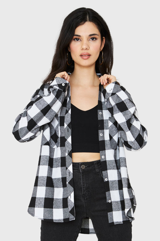 Camisa Cuadros Negro