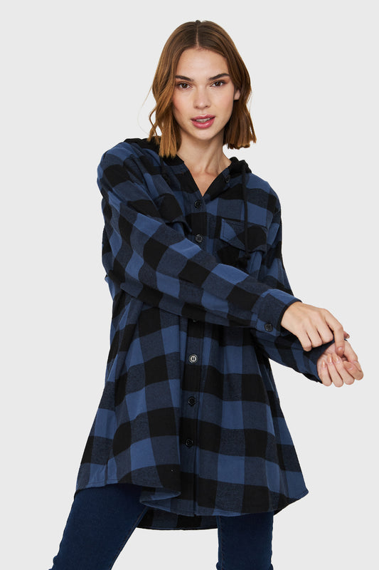 Sobrecamisa Gorro Cuadros Azul
