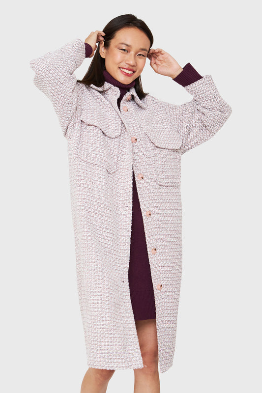 Abrigo Bolsillos Cargo Rosado