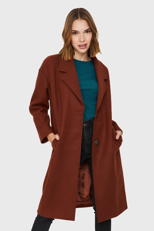 Abrigo Oversize Broches Óxido