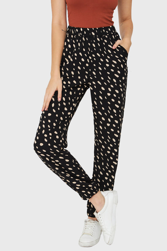 Pantalón Print Dálmata Negro