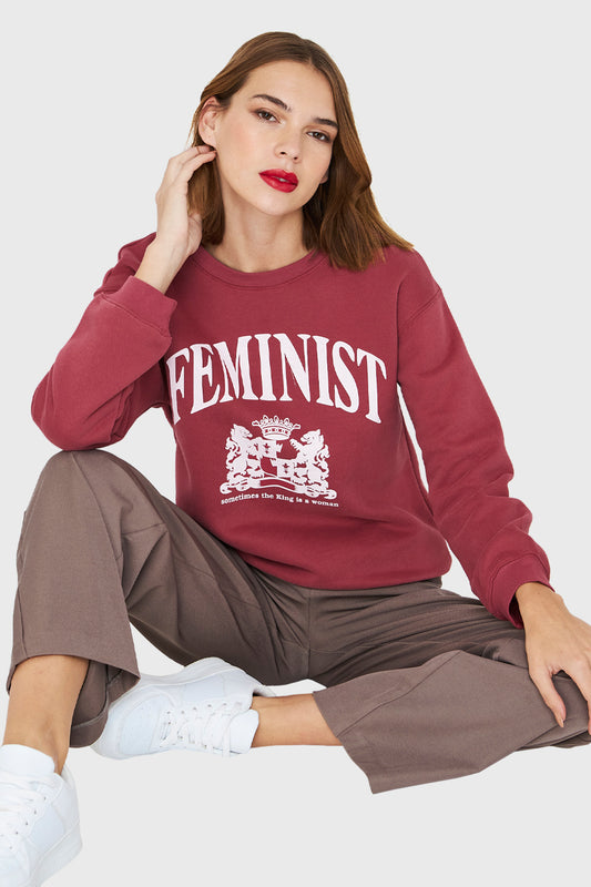 Polerón Feminist Burdeos